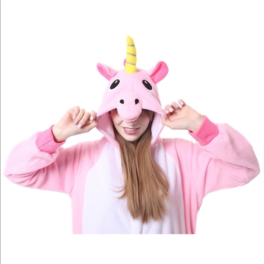 Kigurumi Unicorn Costume / Pajamas Pink XL